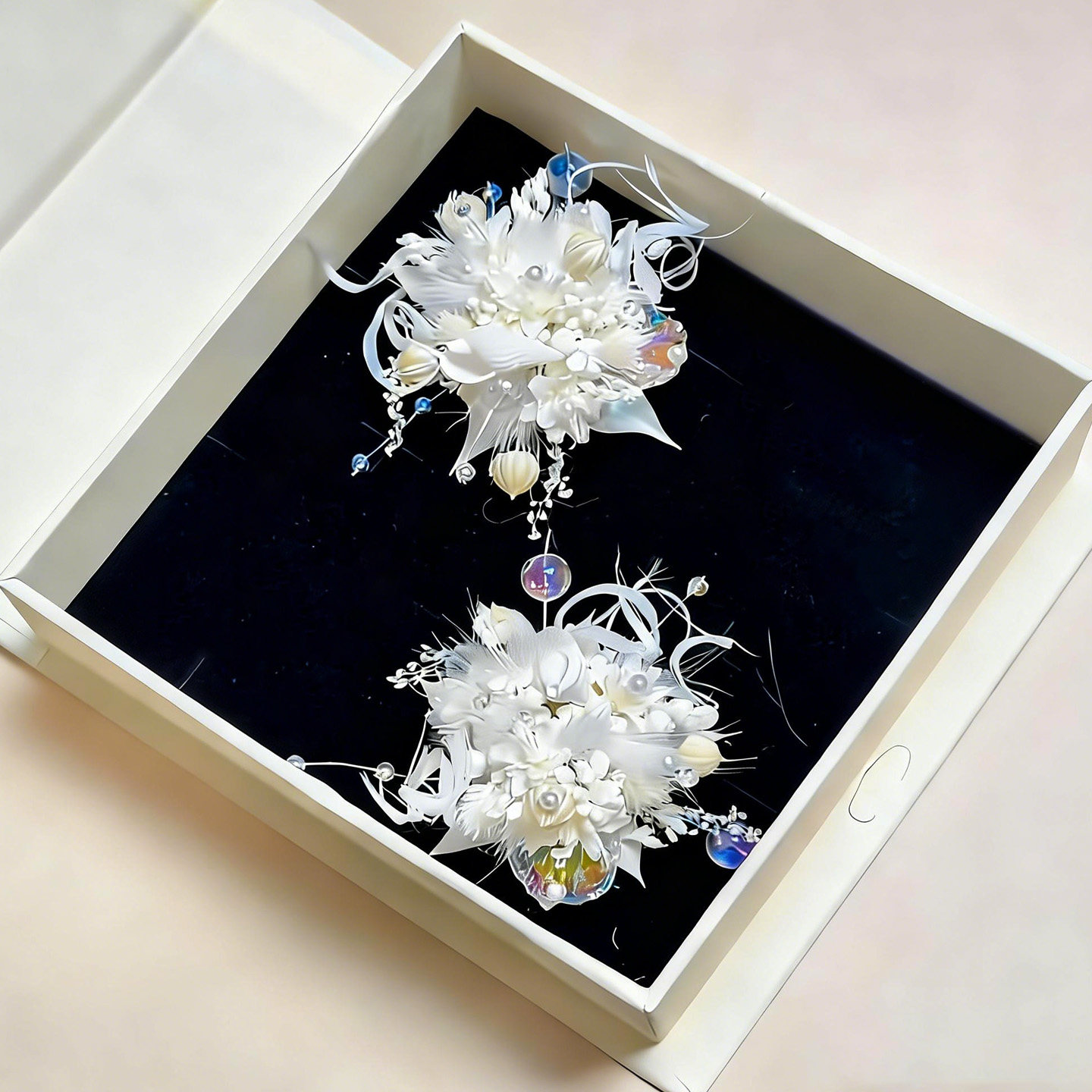 永生花戒指DIY材料包森系婚礼图片
