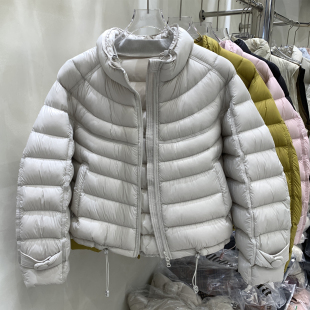 加厚宽松白鸭绒立领外套女 韩版 泡芙云朵感2025年新款 羽绒服女短款