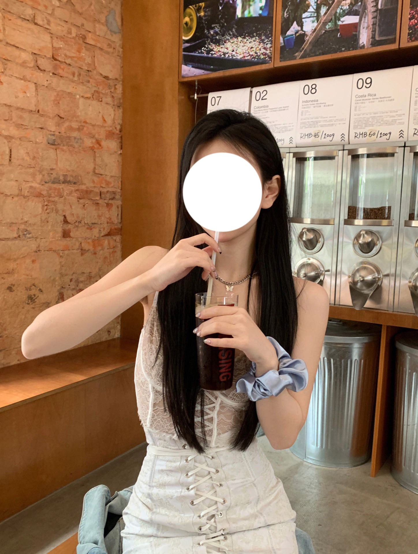 白色高腰绑带设计显瘦短裙蕾丝吊带背心套装女夏季新款高级两件套