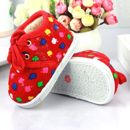 0-1-2岁男女儿童布棉鞋婴儿手工鞋宝宝千层底布鞋家居鞋保暖加厚