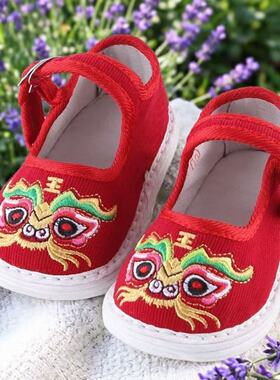 婴儿纯手工鞋宝宝千层底布鞋男女春秋0-2岁儿童女手工学步鞋软底