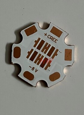 CREE XPL HI 3535LED 20MM 四灯6V 热电分离紫铜基板 二串二并