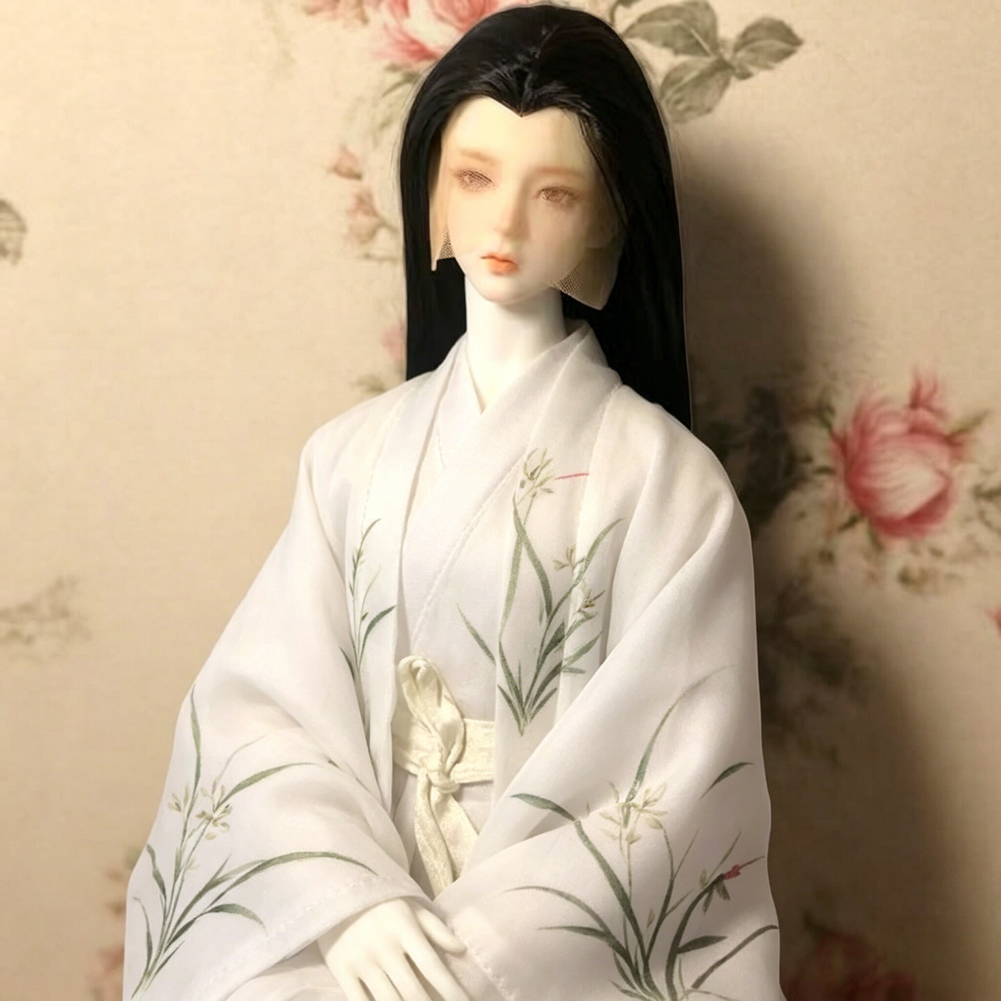 小3分4分sd/bjd关节人偶素体娃娃假发古装造型手钩三尖美人尖假发