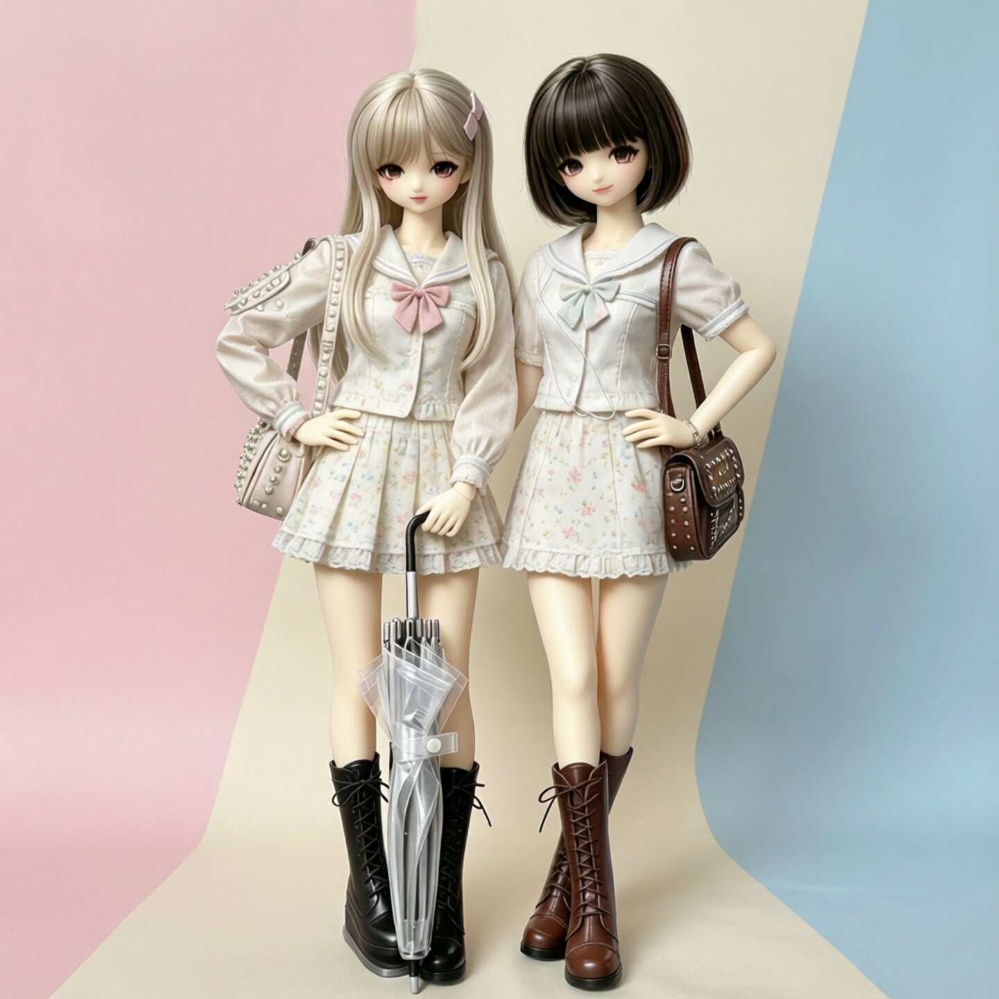 雾岛3分SD/BJD娃娃鞋子普4分玩偶娃娃绑带女靴1/3 1/4分高筒靴子图片