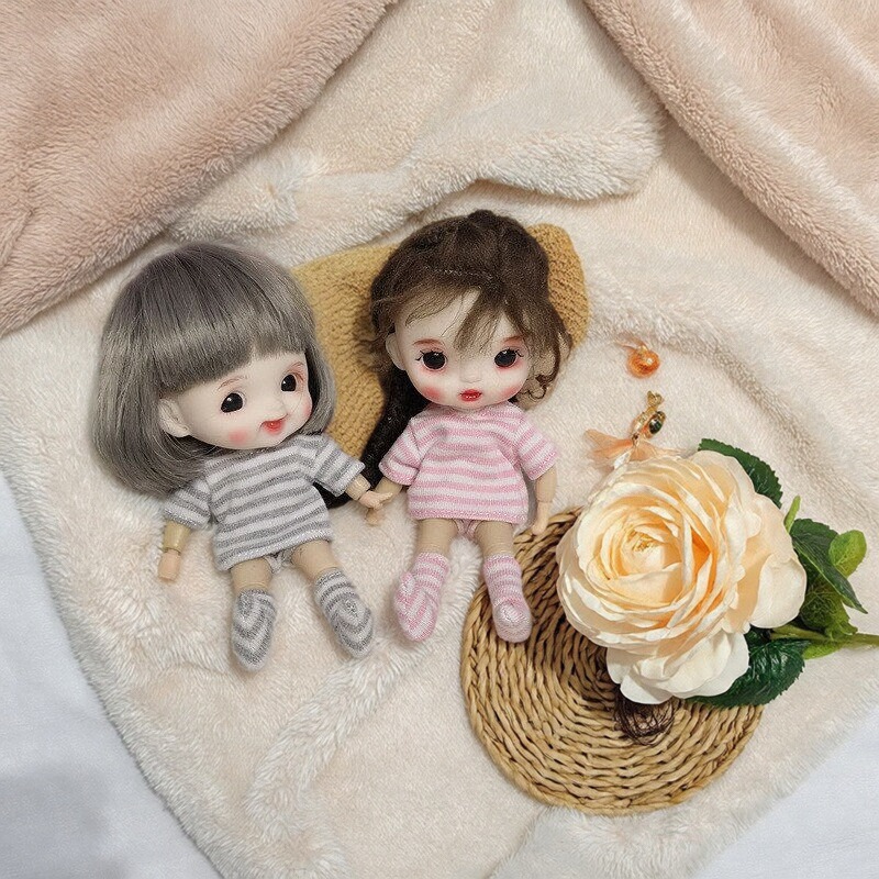 ob11娃衣 内衣三件套 12分bjd 阿巳2.0GSC内裤长袜子洋娃娃衣服