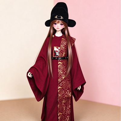 bjd四分体娃娃素体古风汉服状元郎娃衣cd二代体娃衣汉服国风套装