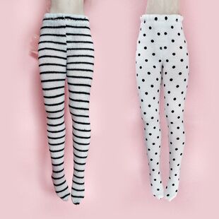 小布娃衣 可儿 打底裤 ob22 ob24素体娃娃波点条纹连脚裤袜