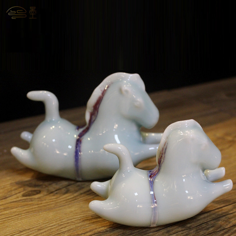 景德镇手工原创设计陶瓷马胖马摆件马桌面装饰品开业礼品在类目 家居饰品, 摆件中 - 来自Buy2taobao.com提供专业的淘宝代购服务