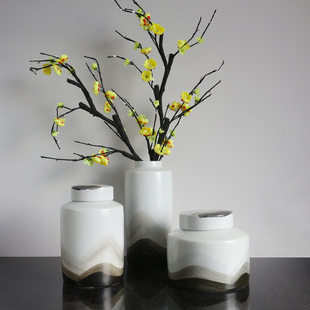 景德镇陶瓷罐摆件客厅家居工艺品中式装饰花瓶陶瓷电视柜玄关酒柜