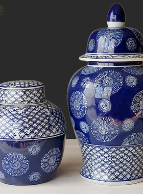 景德镇陶瓷古典花瓶中式风储物罐