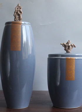 手工客厅样板间插花艺术风装饰罐