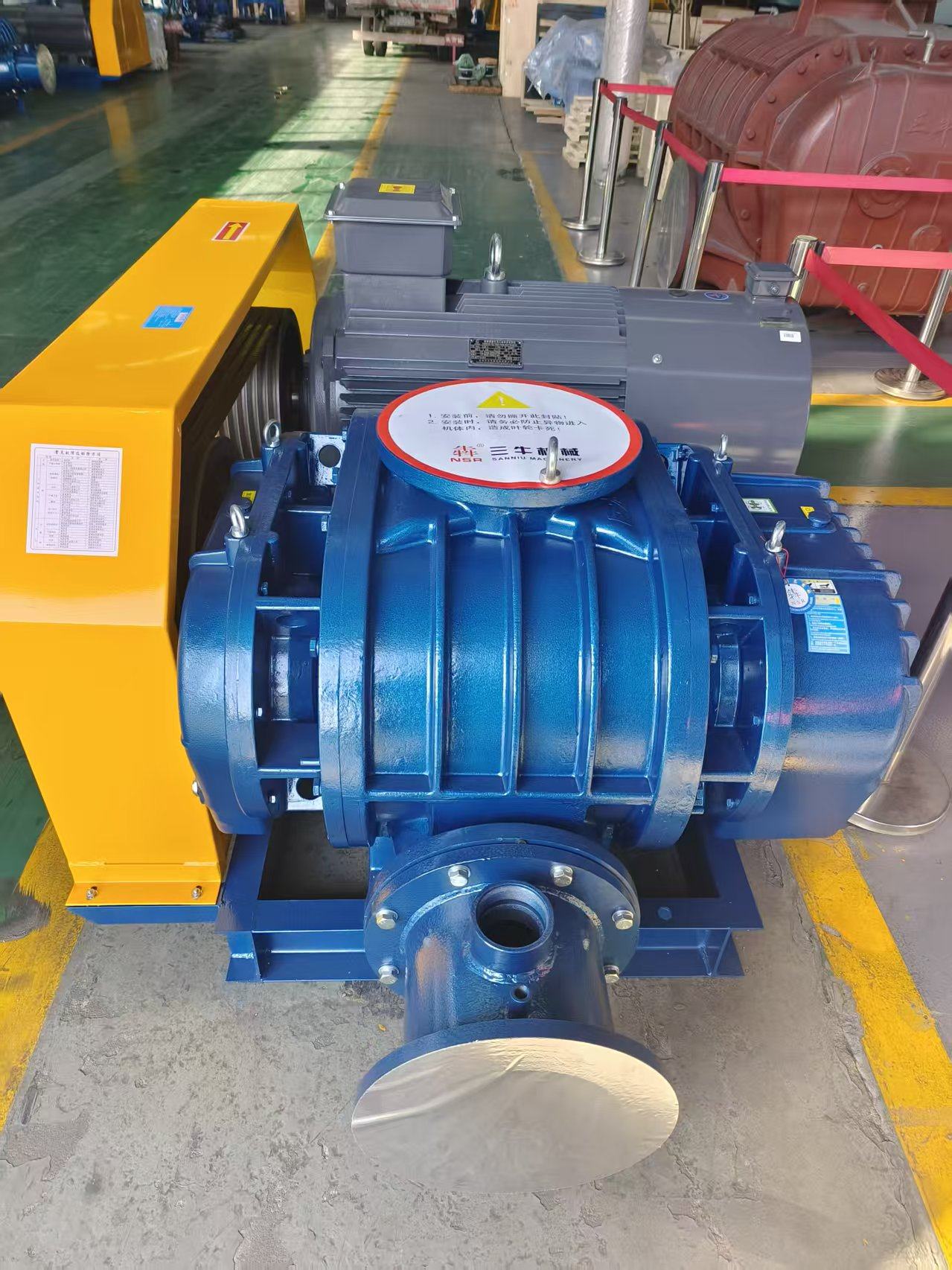 沼气防腐罗茨风机污水曝气罗茨风机山东三牛鼓风机三牛罗茨增氧泵