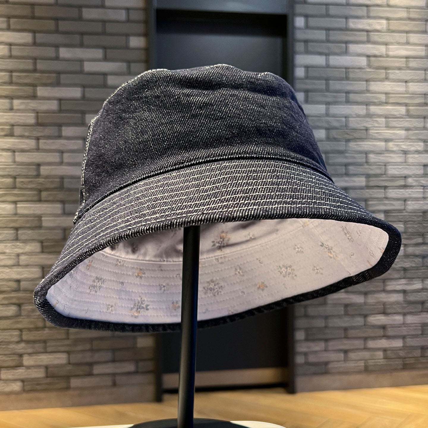 夏季牛仔渔夫帽女大檐防晒显脸小