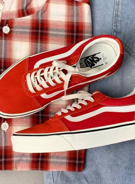 VANS Vans Ward舒适百搭低帮板鞋男女款红色VN0A3IUNBOP