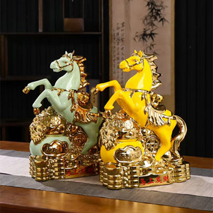 景德镇陶瓷空酒瓶家用密封5斤装生肖马酒坛酒柜装饰摆件酒具酒壶