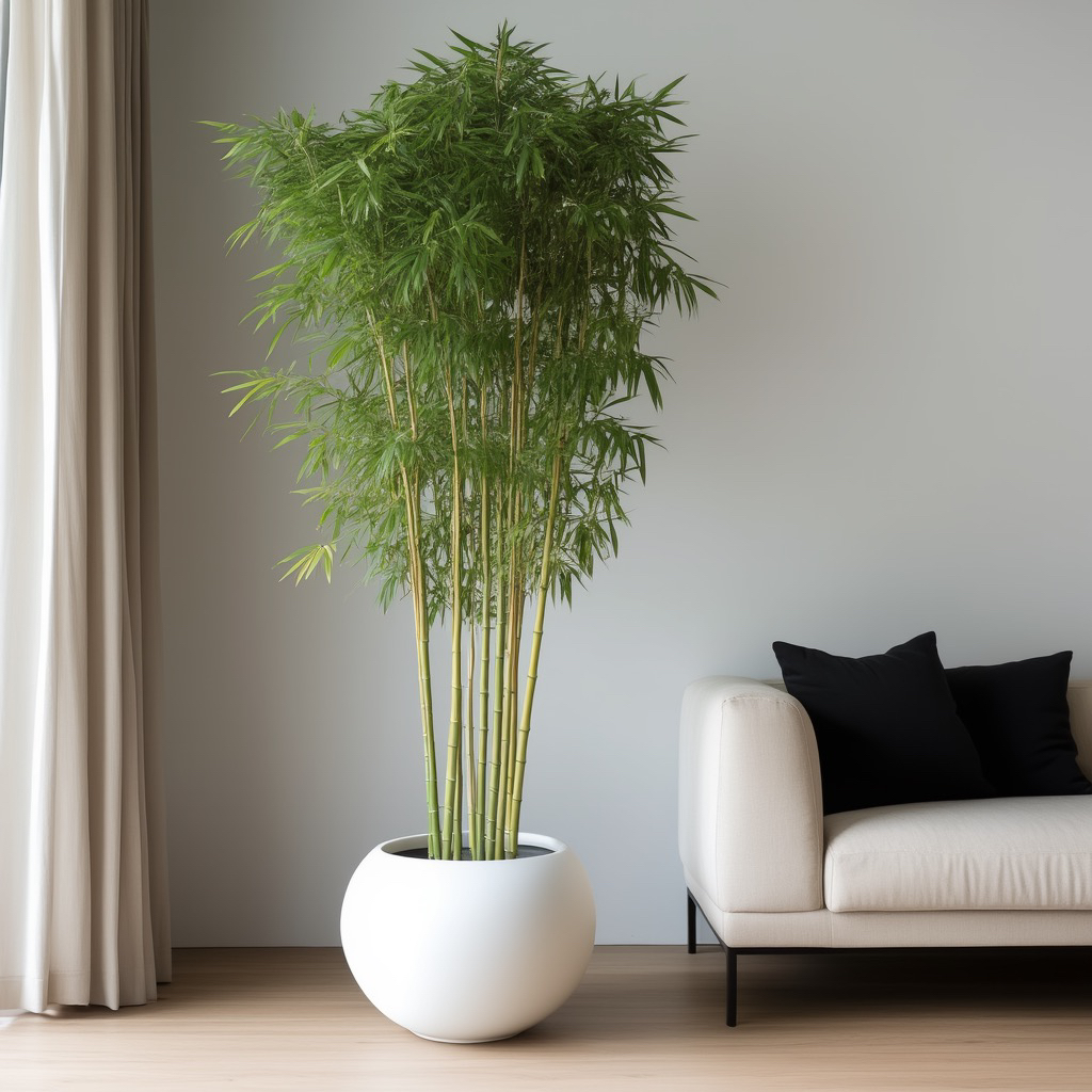 黄槽紫斑金桂竹子稀有落地盆栽1.5米绿植耐阴客厅办公室内外矮化