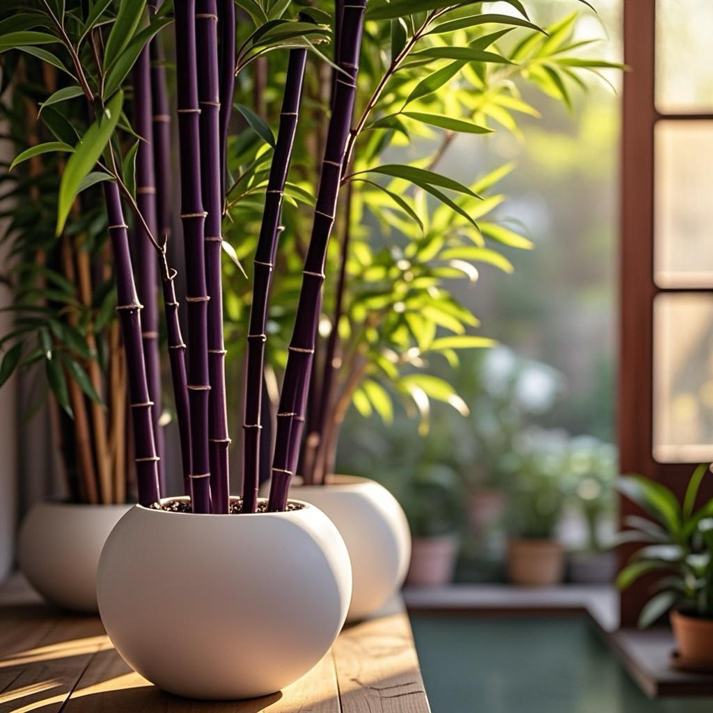 紫竹盆栽苗子黑竹墨竹乌竹庭院别墅客厅名贵稀有观赏绿植四季常青