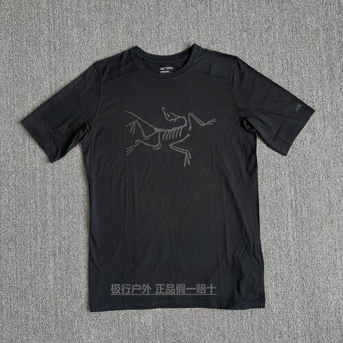 始祖鸟短袖大logo男士羊毛