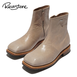 Our Legacy Camion Boot 复古高帮皮革侧拉链男靴子户外休闲皮靴