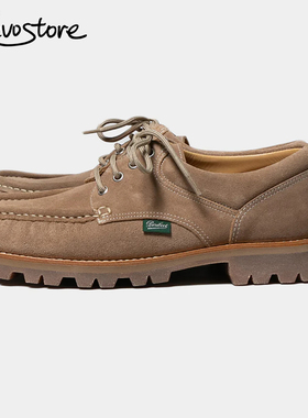 Paraboot Thiers 西班牙产麂皮复古低帮男德比鞋户外休闲手工皮鞋