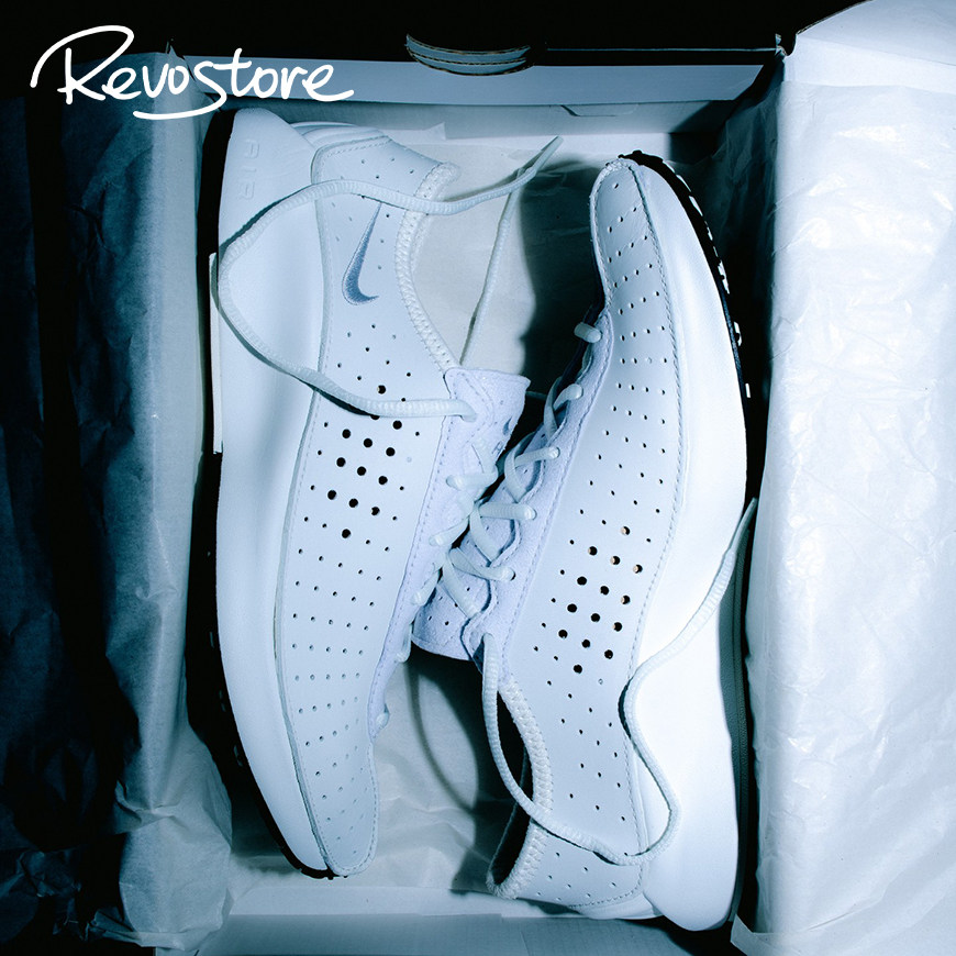 Nike白色复古低帮男女轻便跑步鞋