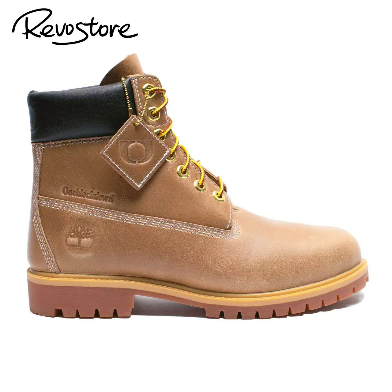 Timberland高帮防水男工装靴