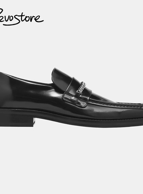 Martine Rose Square Toe Loafer低帮男方头乐福鞋休闲皮鞋一脚蹬