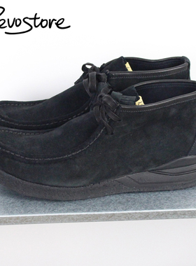 Visvim Beuys Trekker Folk 全黑高帮复古系带男鞋休闲鞋袋鼠鞋