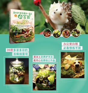 苔藓微景观盆景植物diy种花养花迷你花园家庭院家居园艺设计制作青苔奇趣多肉绿植物制作养护教程 和水木三秋一起玩苔藓 正版 书籍