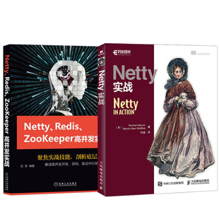 全2册 Redis Netty Zookeeper高并发实战Java工程师Java高性能网络编程Netty技术netty入门实战指南教程高性能Java Netty实战