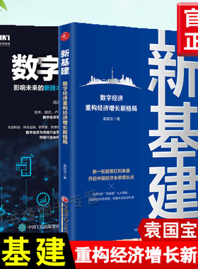 新基建数字经济重构经济增长新格局袁国宝【全2册】数字经济影响未来的新技术新模式新产业智能经济发展5G基建新能源人工智能