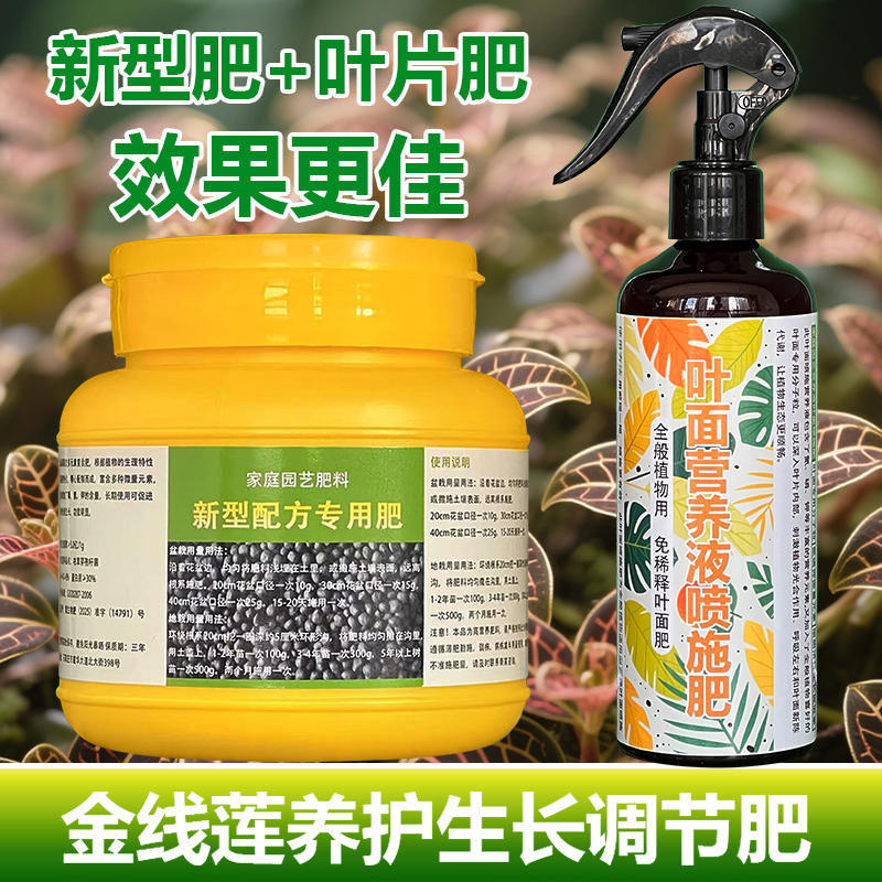 金线莲专用肥料种植苗花盆栽专用土养殖营养液水溶化肥料叶面肥料