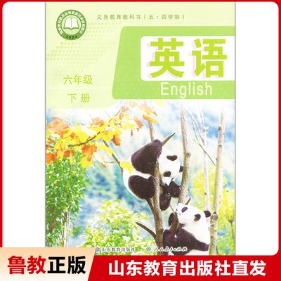 英语六年级下册 义务教育教科书（五·四学制）山东教育出版社直发【教材】