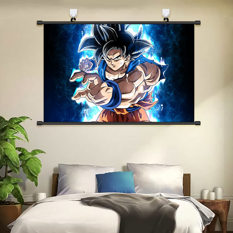 龙珠超挂画超蓝孙悟空海报贝吉塔壁纸悟吉塔贴纸超级赛亚人壁画