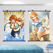 海贼王挂画娜美海报动漫二次元 美少女壁纸nami客厅卧室寝室装 饰画