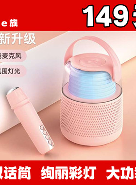 酷歌E族K-901家庭户外KTV音响话筒一体K歌宝无线蓝牙K歌麦克风音