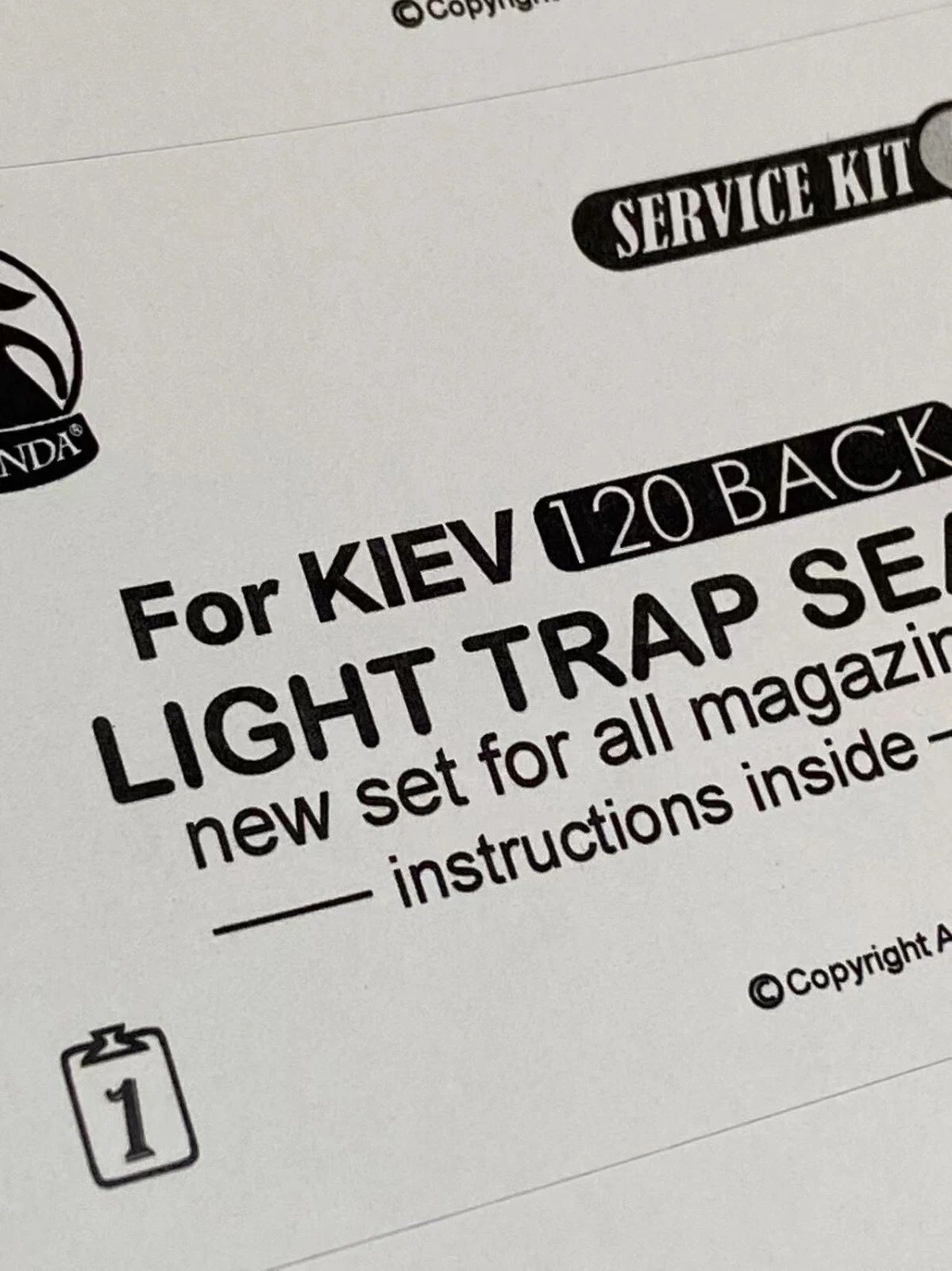 阿曼达—基辅88胶卷相机120后背漏光跑光遮光海绵修理维修套装包