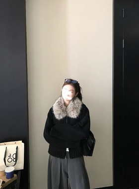 Skk Store 北海道恋曲 麂皮绒里布定染毛领复合环保颗粒毛毛外套