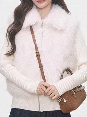 10.7新品 WESTAYONE毛毛针织棉衣棉服外套女士2025新款+短裙+原牛