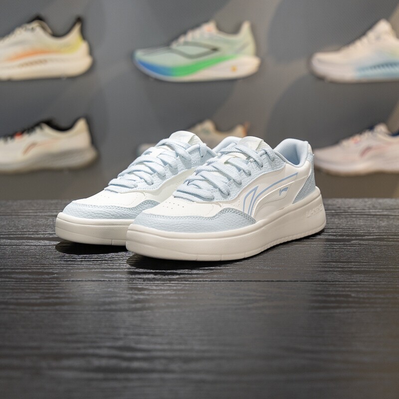 李宁穗岁休闲鞋女小白鞋2026新款春季厚底增高运动鞋板鞋AGCW086