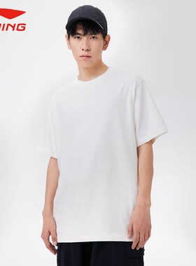 李宁夏季中国李宁系列 运动T恤休闲风短袖文化衫男女同款AHST107