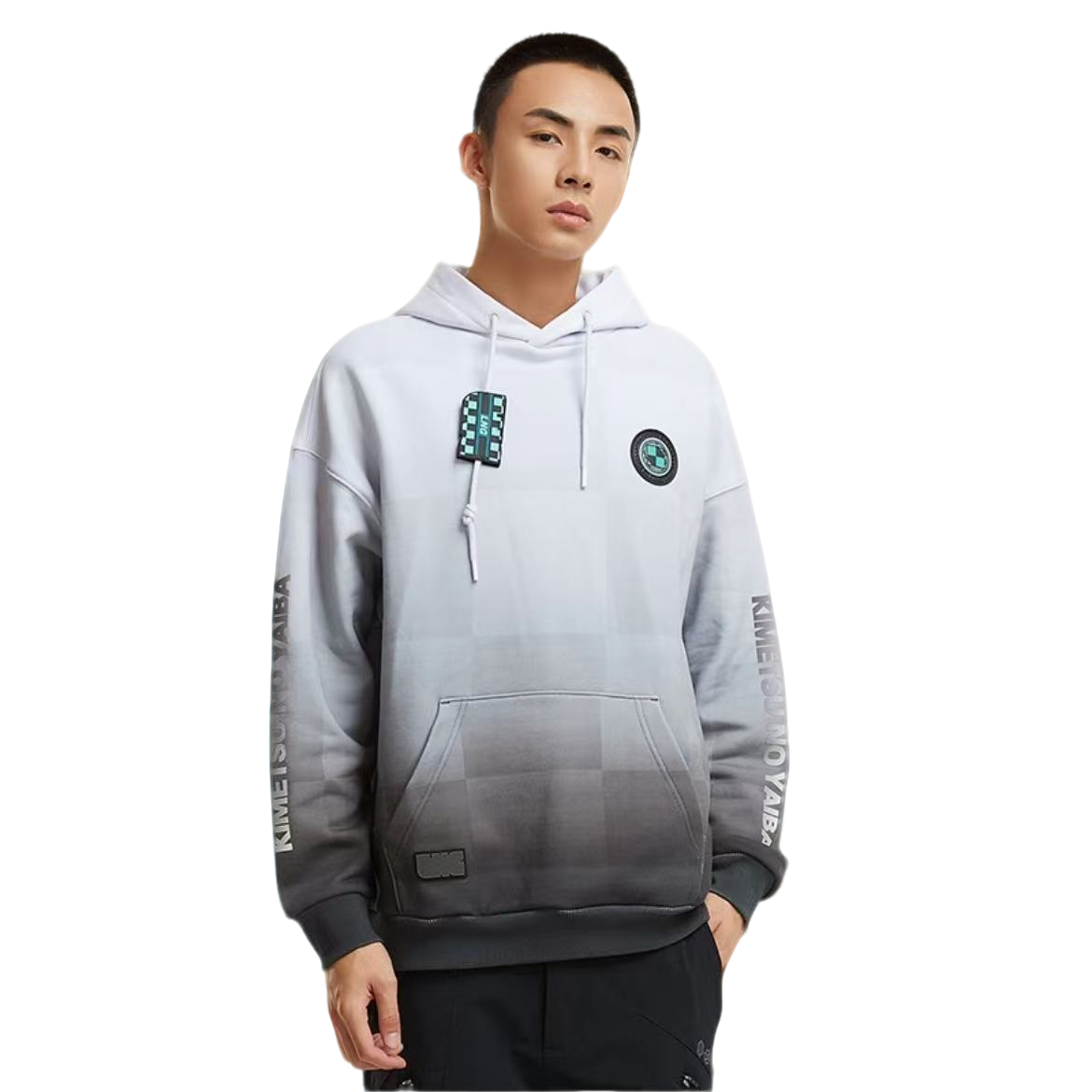 李宁LNG时尚字母印花百搭宽松运动风秋季连帽卫衣男女同款FCAC001