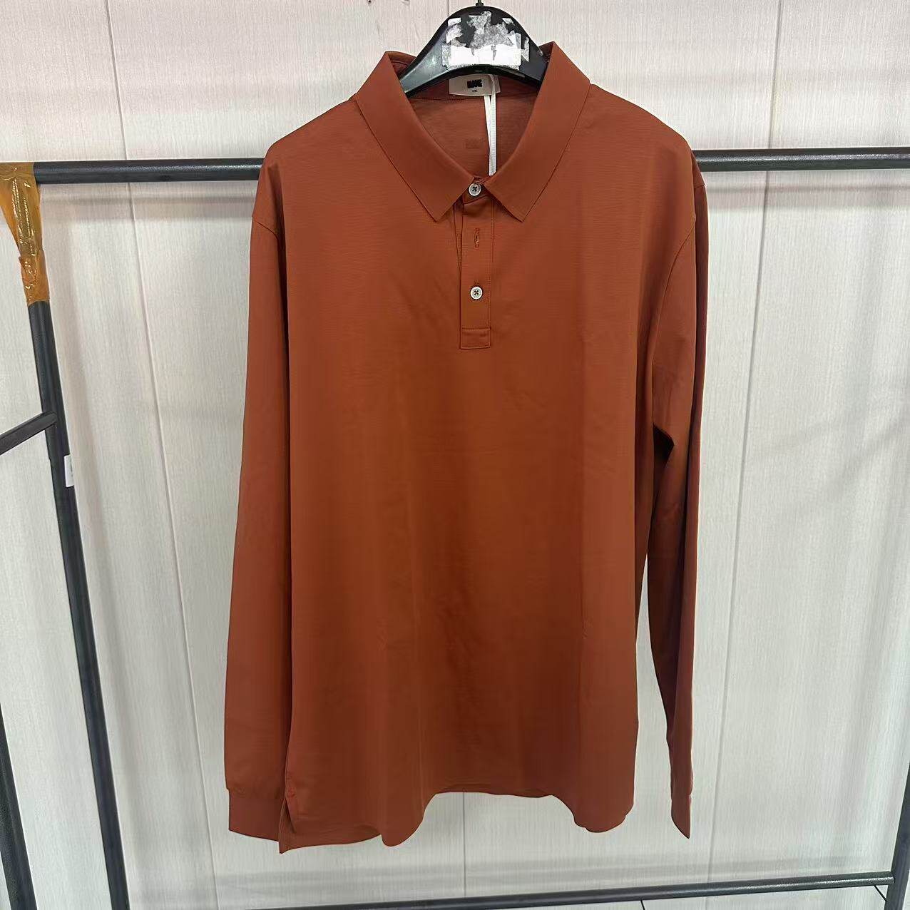 李宁LNG系列春秋宽松休闲舒适百搭纯色轻奢长袖POLO男裤SRDA002