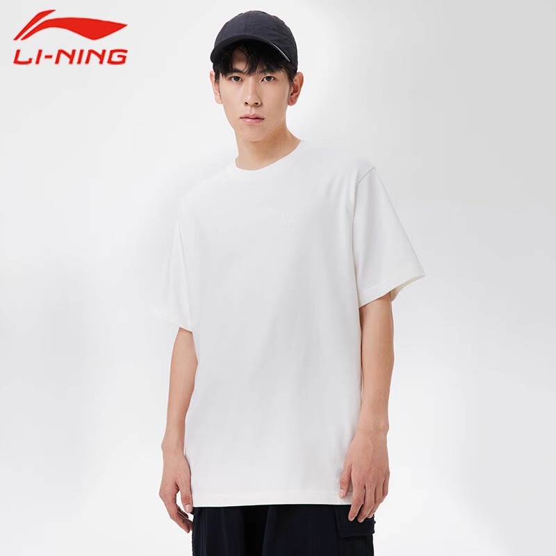 李宁夏季中国李宁系列 运动T恤休闲风短袖文化衫男女同款AHST107