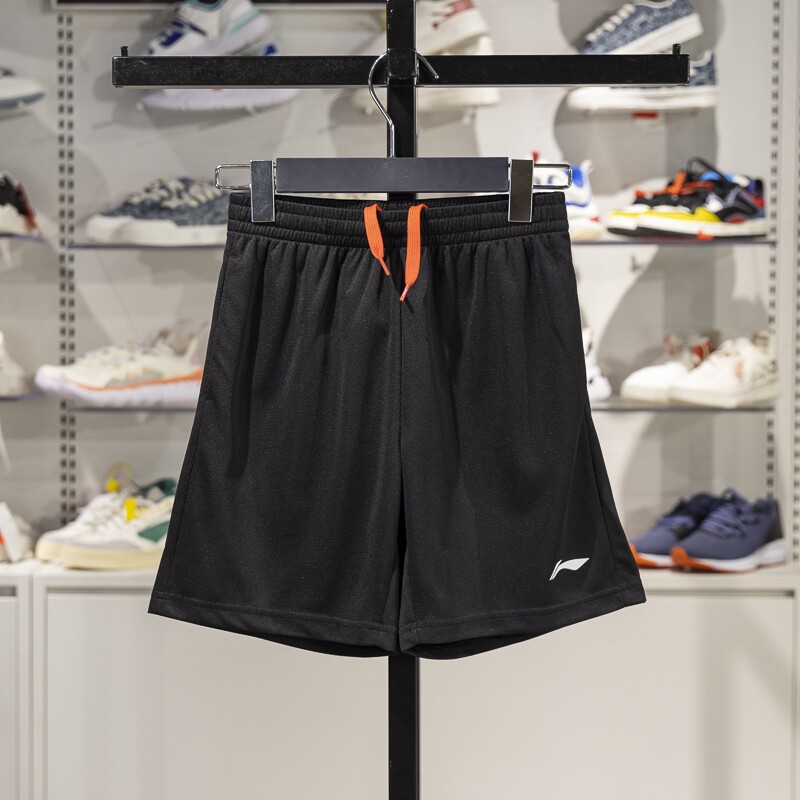 李宁儿童运动短裤2025夏季新款男大童速干凉爽透气五分裤YKYV069