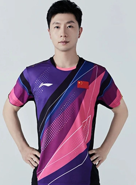 李宁短袖T恤男士新款乒乓球系列吸湿速干凉爽男子比赛上衣AAYT027