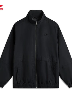 李宁运动外套男新款防泼水立领学院风休闲夹克运动夹克AFDV177
