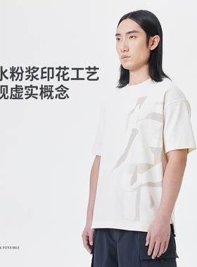 李宁成龙联名功夫系列男子短袖文化衫宽松型休闲运动T恤AHST067