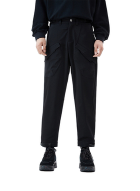 李宁LNG纯色多裁片黑武士风男士休闲通勤户外运动百搭长裤FHBD004