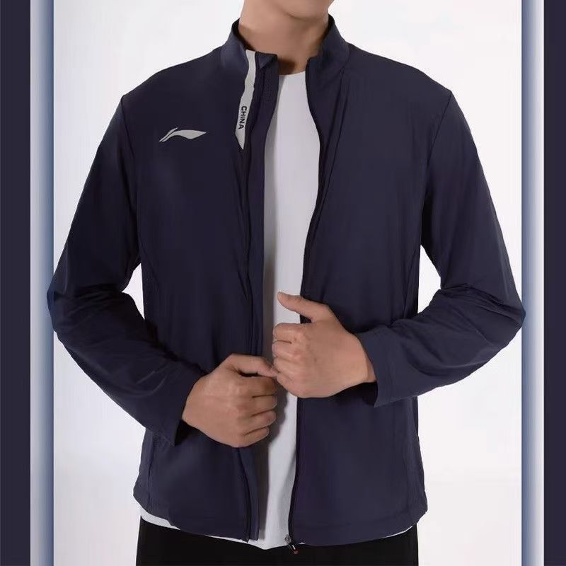 李宁羽毛球服长袖外套运动